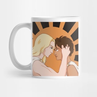 Achilles and patroclus fan art drawing Mug